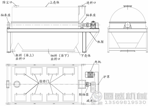 滾筒式振動篩沙機(jī) 滾筒式振動篩沙機(jī)